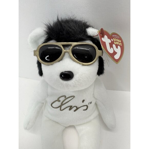 Ty Beanie Baby Viva Las Beanies the Elvis Bear Plush 2008 Walgreen's Exclusive - Picture 2 of 12